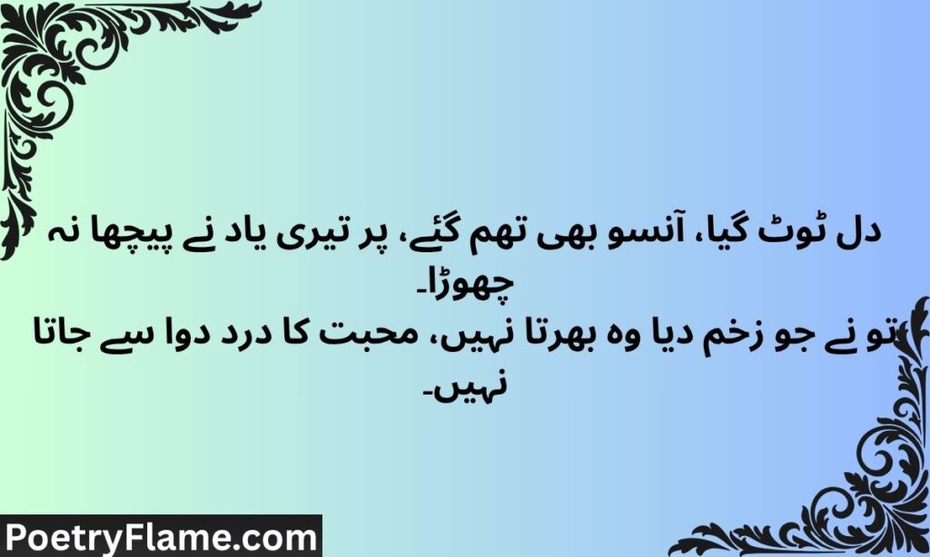 Best Broken Heart Shayari in Urdu