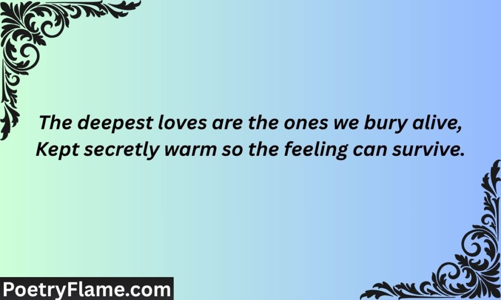 Deep silent love quotes short