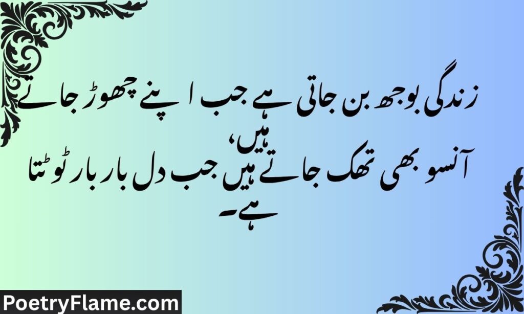 Life Depression Sad Shayari
