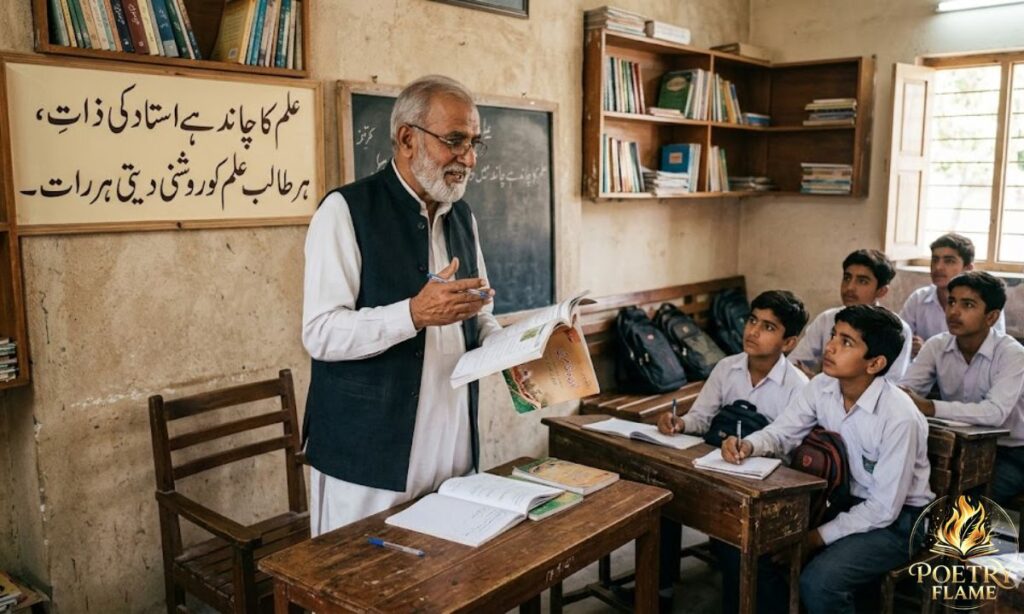 Urdu poetry About Teacher