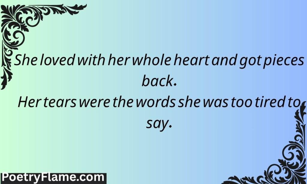 Heart Touching Sad Shayari in English for Girl