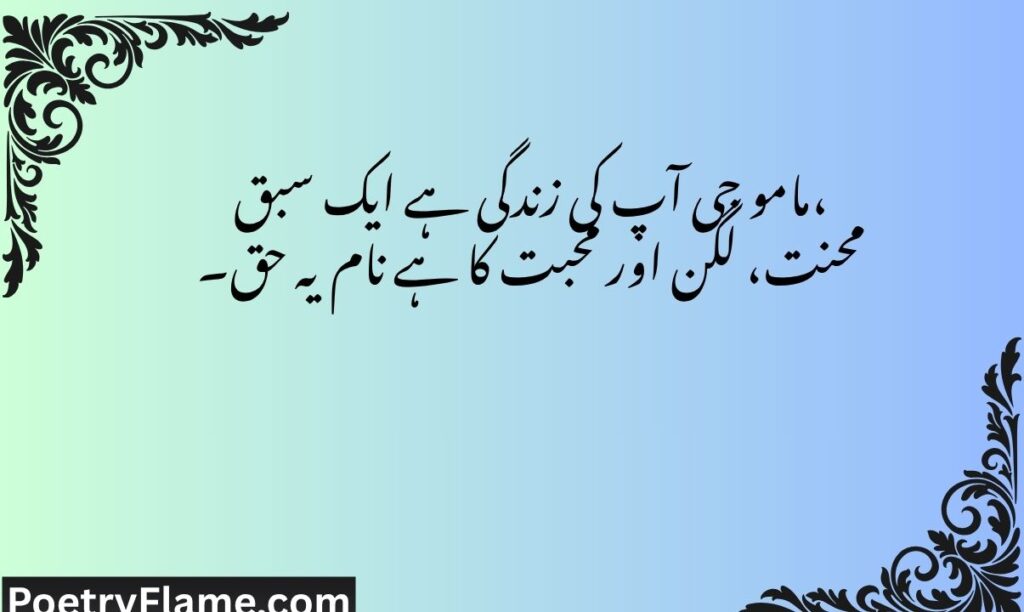 Inspirational birthday shayari for mama ji